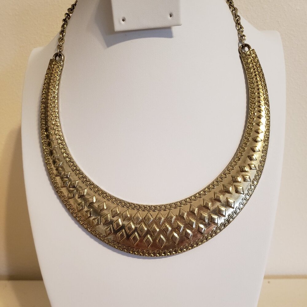 Tribal Gold Tone Necklace